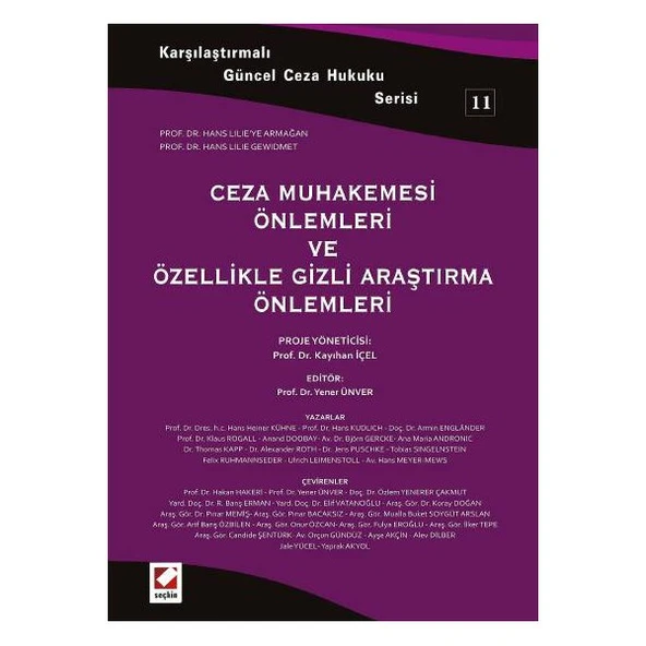 Ceza Muhakemesi Önlemleri Kayıhan İçel 2011/02 ürün görseli 1