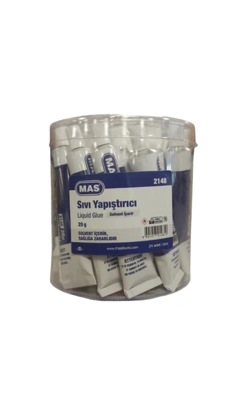 Mas Sıvı Yapıştırıcı Tüpte 20 Gram Solventli 2148 (24 Lü Paket) ürün görseli 1