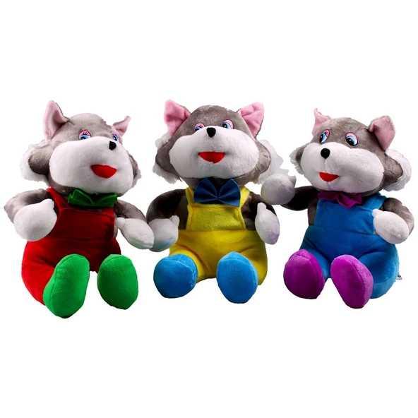 Kızılkaya Oyuncak Peluş Papyonlu Büyük Tilkiler Kzl-Df-S0155 (Karışık Renk 1 Adet) ürün görseli 1