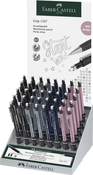 Faber-Castell Versatil Kalem Grip 1345/47 2022 Gen Z 0.7Mm (40 Lı Stant) ürün görseli 1