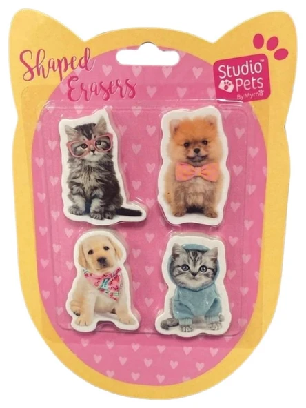 Dolphin Studio Pets Blisterli Silgi Seti 4 Lü Pt-783 ürün görseli 1
