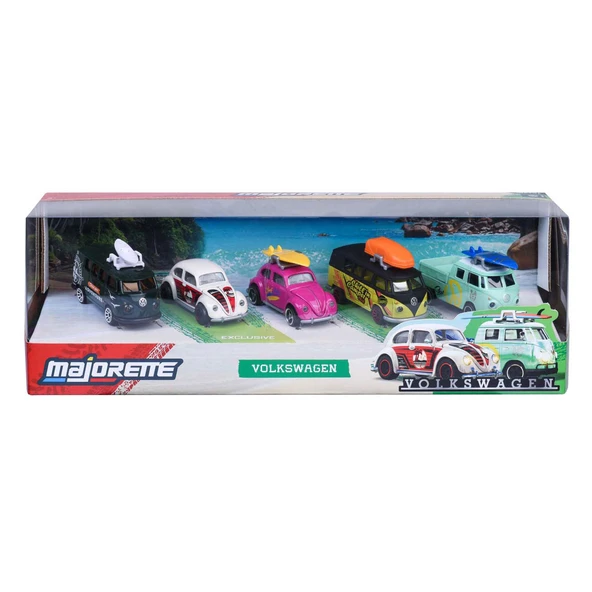 Majorette Oyuncak Volkswagen 5'li Araba Seti Giftpack - Resim 3