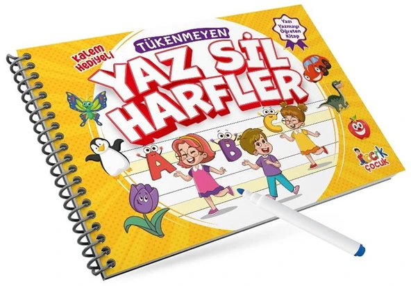 Bıcırık Tükenmeyen Yaz Sil Harfler Spiralli ürün görseli 1