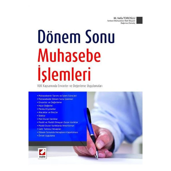 Dönem Sonu Muhasebe İşlemleri VUK Kapsamında Envanter ve Değerleme Uygulamaları M. Vefa Toroslu 2014/01 ürün görseli 1