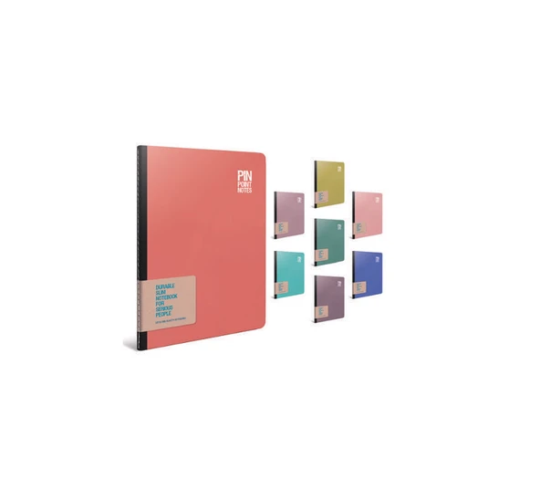 Gıpta Pın Point İpli Dikişli Karton Kapak Defter 19X26Cm 60 Yaprak Çizgili (Karışık Renk 1 Adet) ürün görseli 1