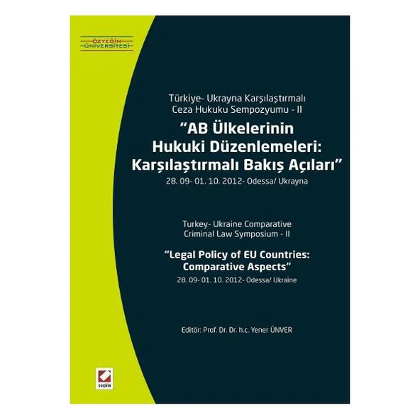 Ab Ülkelerinin Hukuki Düzenlemeleri /B Yener Ünver 31 2014/01 ürün görseli 1