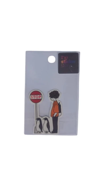 Ekstrafix Yapışkanlı Sudan Etkilenmeyen Sticker The Sticker Story Stop Tss0088 (1 Adet) ürün görseli 1