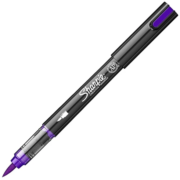 Sharpie Akrilik Markör Kalem Fırça Uç Lila Sh-2218116 ürün görseli 1