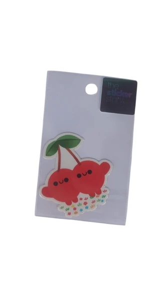 Ekstrafix Yapışkanlı Sudan Etkilenmeyen Sticker The Sticker Story Kiraz Tss0078 (1 Adet) ürün görseli 1