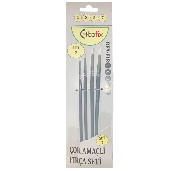 Bafix Fırça Seti Çok Amaçlı Artist 4 Lü (1-3-5-7) Set-7 70907 ürün görseli 1