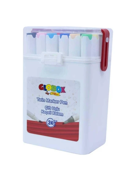 Globox Keçeli Kalem Çift Uçlu 24 Renk 3682 ürün görseli 1