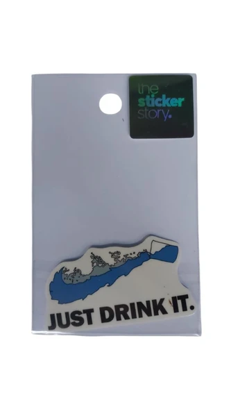 Ekstrafix Yapışkanlı Sudan Etkilenmeyen Sticker The Sticker Story just Drink It Tss0265 (1 Adet) ürün görseli 1