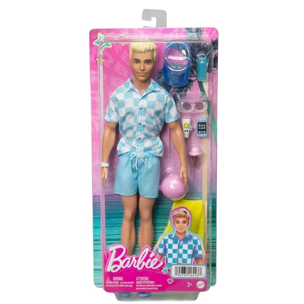 Barbie Oyuncak Plaj Günü Oyun Seti -Ken hpl74 ürün görseli 1