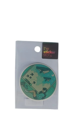 Ekstrafix Yapışkanlı Sudan Etkilenmeyen Sticker The Sticker Story Balinalar Tss0247 (1 Adet) ürün görseli 1