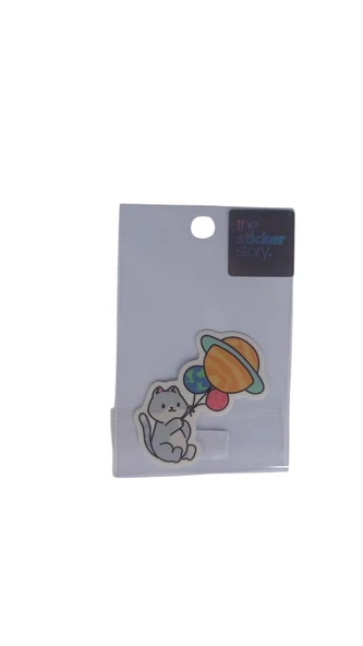 Ekstrafix Yapışkanlı Sudan Etkilenmeyen Sticker The Sticker Story Kedi Tss0229 (1 Adet) ürün görseli 1
