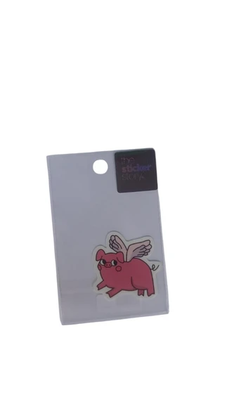 Ekstrafix Yapışkanlı Sudan Etkilenmeyen Sticker The Sticker Story Kırmızı Domuzcuk Tss0223 (1 Adet) ürün görseli 1
