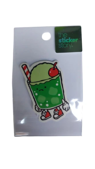 Ekstrafix Yapışkanlı Sudan Etkilenmeyen Sticker The Sticker Story Kirazlı İçecek Tss0094 (1 Adet) ürün görseli 1