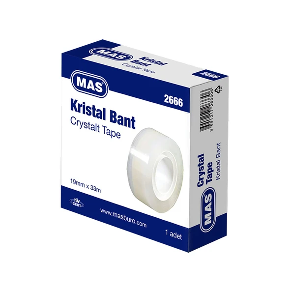 Mas Kristal Bant 19 Mm X 33 Metre Kutulu 2666 (8 Li Paket) ürün görseli 1