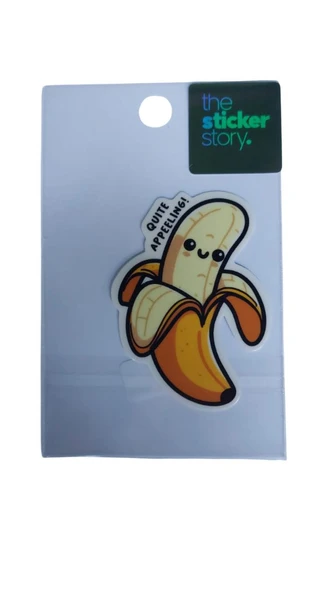 Ekstrafix Yapışkanlı Sudan Etkilenmeyen Sticker The Sticker Story Muz Tss0115 (1 Adet) ürün görseli 1