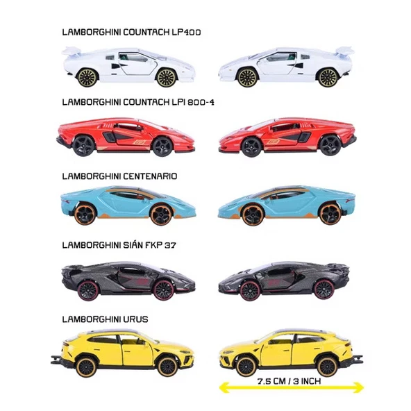 Majorette Oyuncak Lamborghini 5'li Araba Seti Giftpack - Resim 4