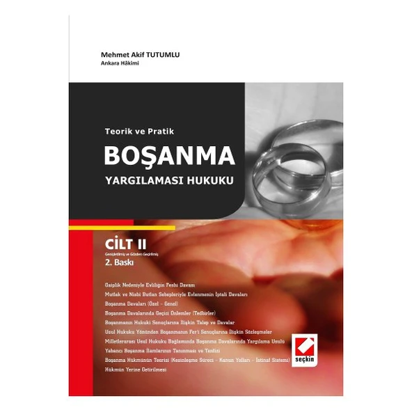 Boşanma Yargılaması Hukuku (Takım) Mehmet Akif Tutumlu 2009/04 ürün görseli 1