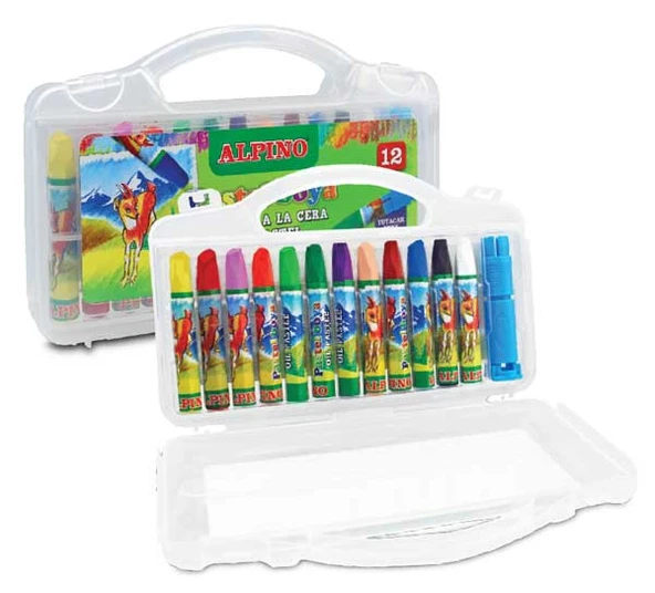Alpino Pastel Boya 12 Renk Plastik Kutu Dc-008296 ürün görseli 1