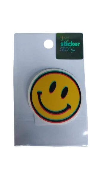 Ekstrafix Yapışkanlı Sudan Etkilenmeyen Sticker The Sticker Story Gülen Yüz Tss0238 (1 Adet) ürün görseli 1