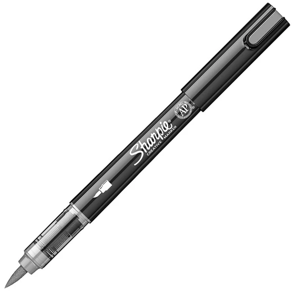 Sharpie Akrilik Markör Kalem Fırça Uç Açık Gri Sh-2218120 ürün görseli 1