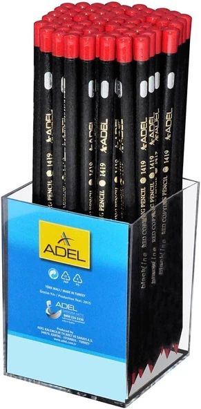 Adel Kırmızı Kopya Kalemi Black Line 1419 (72 Li Paket) ürün görseli 1