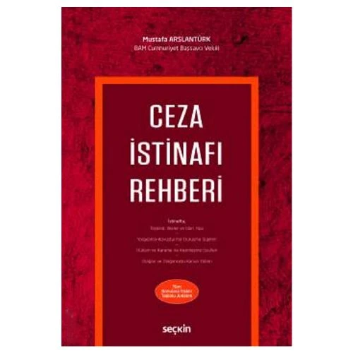 Ceza İstinafi Rehberi (M.Arslantürk) Mustafa Arslantürk 12 2019/05 ürün görseli 1