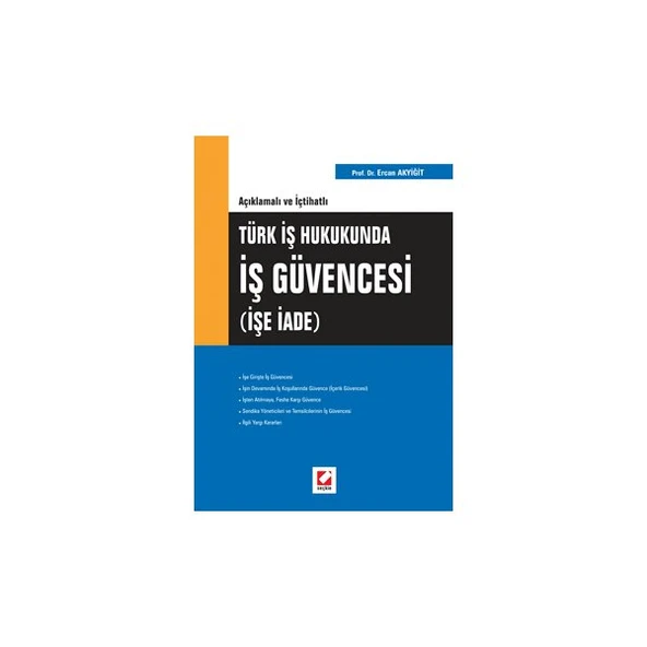 İş Güvencesi (İşe İade) Ercan Akyiğit 2007/01 ürün görseli 1