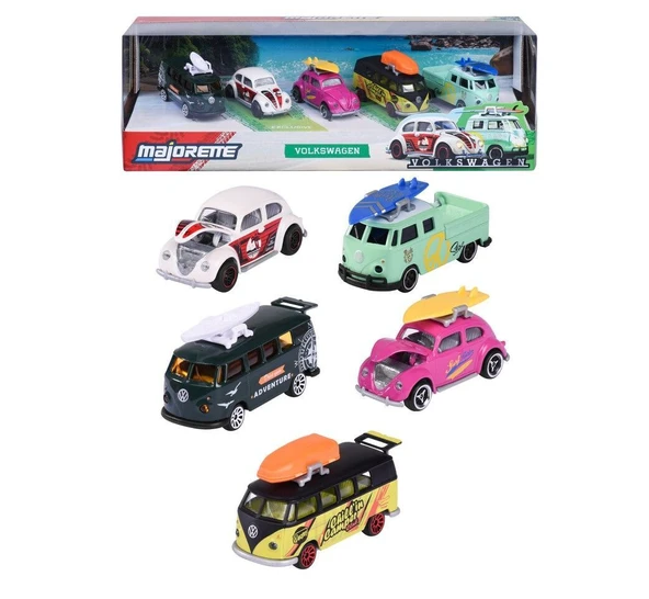 Majorette Oyuncak Volkswagen 5'li Araba Seti Giftpack ürün görseli 1