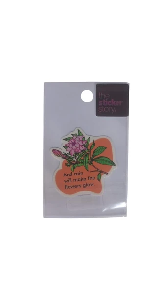 Ekstrafix Yapışkanlı Sudan Etkilenmeyen Sticker The Sticker Story Flowers Glow Tss0181 (1 Adet) ürün görseli 1