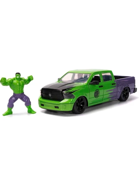 Simba Oyuncak Jada Marvel Hulk 2014 Ram 1500 1:24 Model Araba - Resim 2