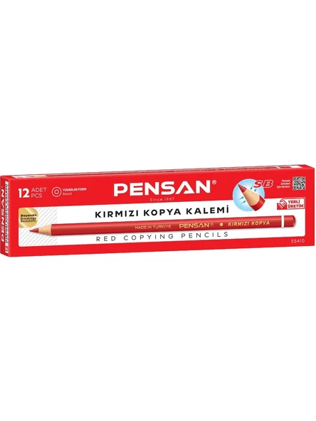 Pensan Kopya Kalemi Kırmızı (12 Li Paket) ürün görseli 1