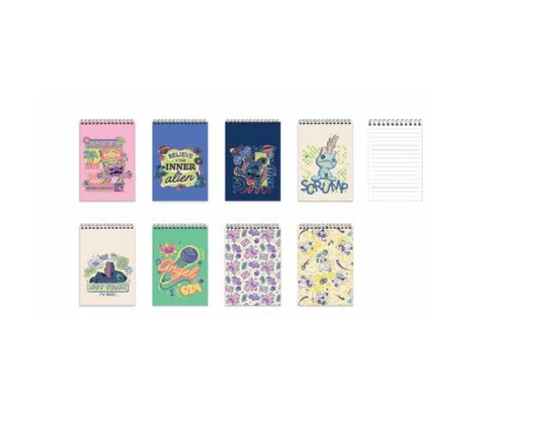 Keskin Color Lilo&Stitch A7 Mini Boy 42 Yaprak Çizgili Spiralli Bloknot Not Defteri (48 Li Paket) ürün görseli 1