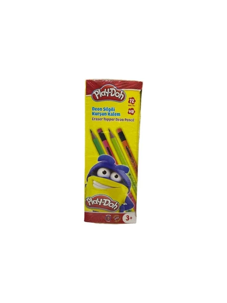 Play-Doh Kurşun Kalem Neon Silgili Kk026 (72 Li Paket) ürün görseli 1