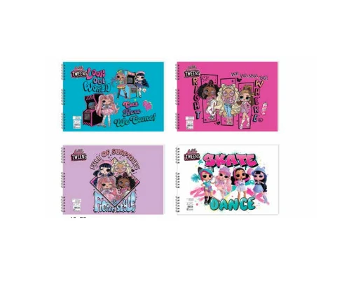 Keskin Color L.O.L. Tweens Spiralli Resim Defteri 17X25Cm 15 Yaprak 300115-78 (Karışık Renk 1 Adet) ürün görseli 1