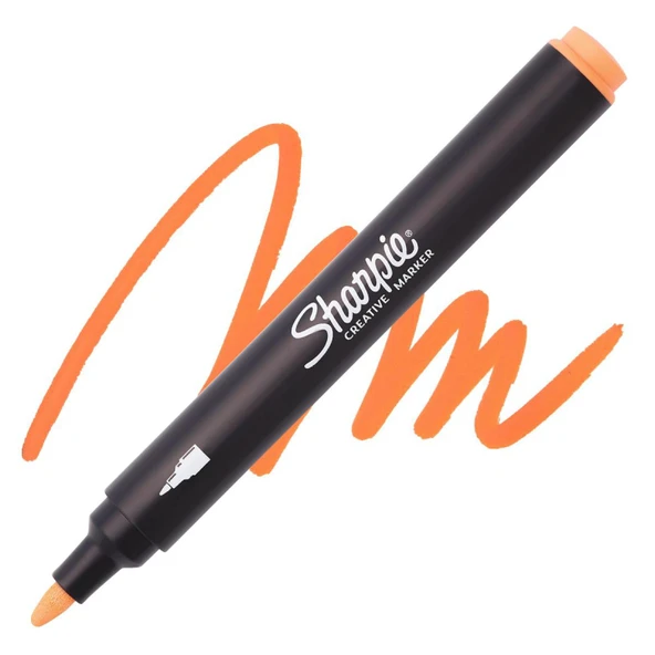 Sharpie Akrilik Markör Kalem Yuvarlak Uç Turuncu Sh-2218122 (6 Lı Paket) ürün görseli 1