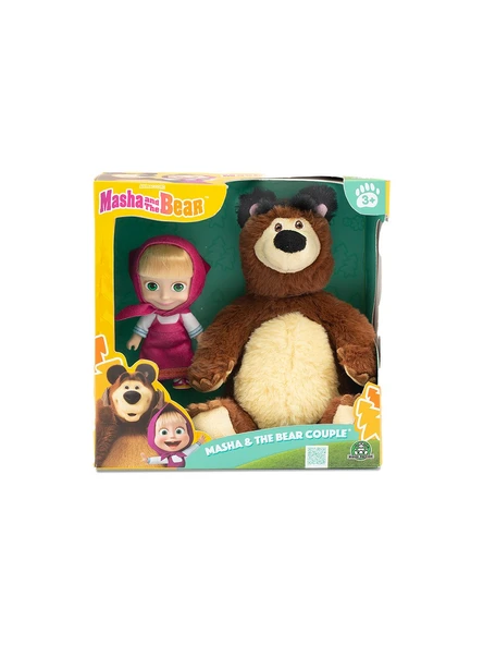 Giochi Preziosi Maşa İle Koca Ayı 20 Cm Peluş 12 Cm Bebek ürün görseli 1