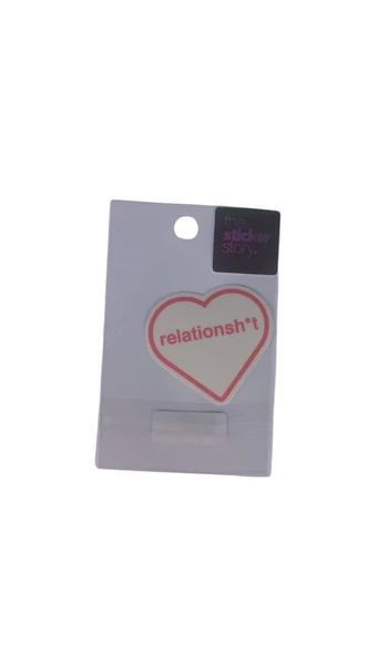 Ekstrafix Yapışkanlı Sudan Etkilenmeyen Sticker The Sticker Story Relationsh Tss0256 (1 Adet) ürün görseli 1