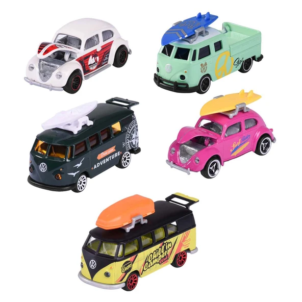 Majorette Oyuncak Volkswagen 5'li Araba Seti Giftpack - Resim 2