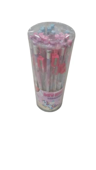 Bu-Bu Kurşun Kalem Kalemtıraşlı Uzun Kız Kuk001 (24 Lü Paket) ürün görseli 1