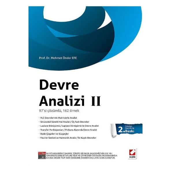 Devre Analizi II (2.Baskı) /A Mehmet Önder Efe 5 2014/11 ürün görseli 1