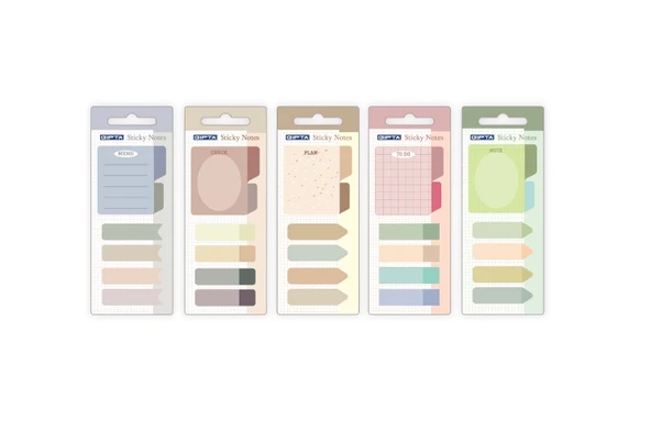Gıpta Sticky Notes 20 Yaprak Yapışkanlı Not Kağıdı Desenli K0116 (48 Li Stand) ürün görseli 1