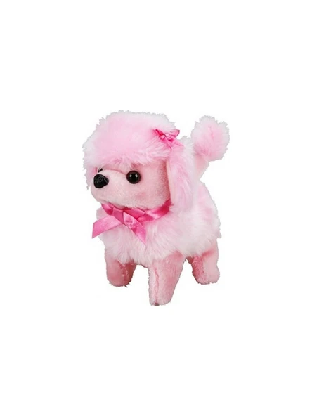 Sunman Oyuncak Peluş Sevimli Pembe Poodle Hareketli Sesli ürün görseli 1