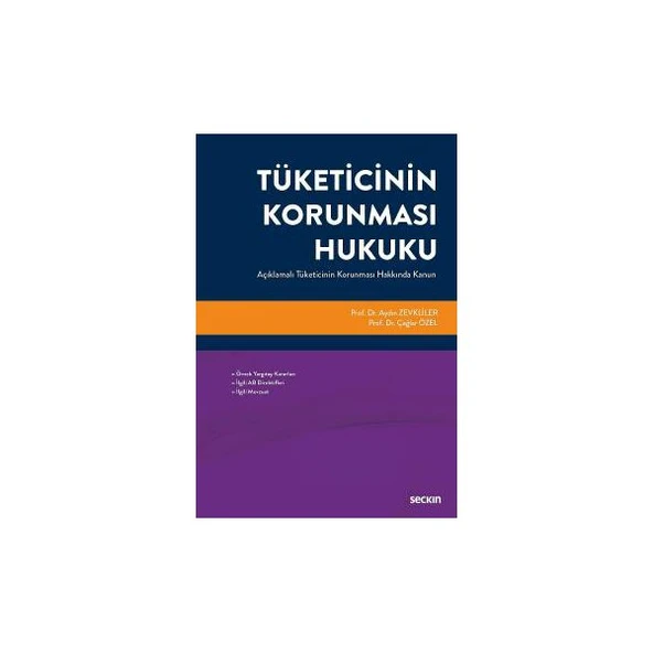 Tüketicinin Korunması Hukuku Aydın Zevkliler 2016/11 ürün görseli 1