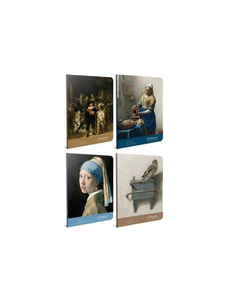 Gıpta Art Master Dikişli Karton Kapak Defter 19X26 60 Yaprak Kareli 3663 (Karışık Desen 1 Adet) ürün görseli 1
