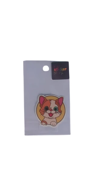 Ekstrafix Yapışkanlı Sudan Etkilenmeyen Sticker The Sticker Story Kedi Tss0178 (1 Adet) ürün görseli 1