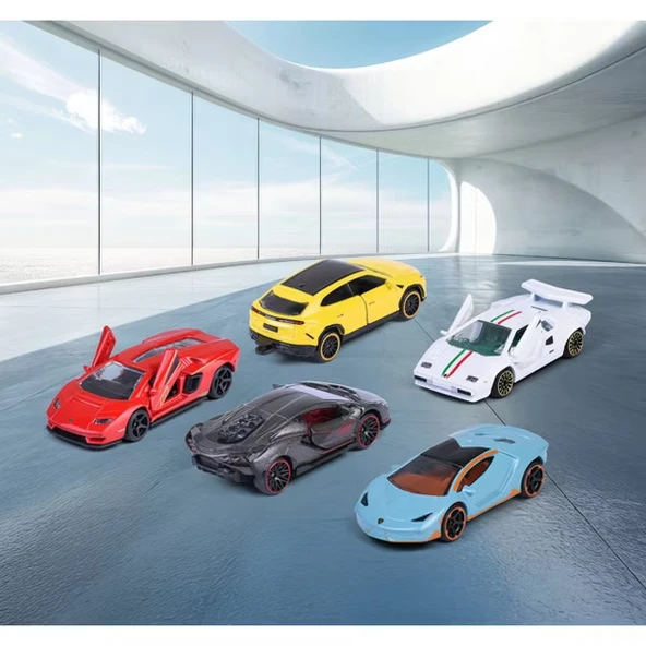Majorette Oyuncak Lamborghini 5'li Araba Seti Giftpack - Resim 3